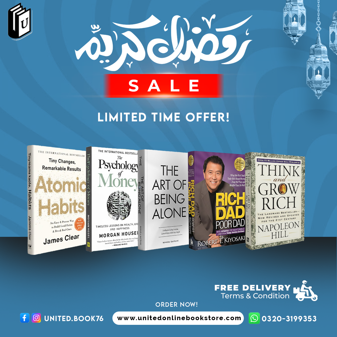 Deal 12  (Atomic Habits, The Psychology of Money, The Art Of Being Alone, Rich Dad Poor Dad, THINK and GROW RICH.)